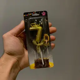 شموع ارقام ذهبي